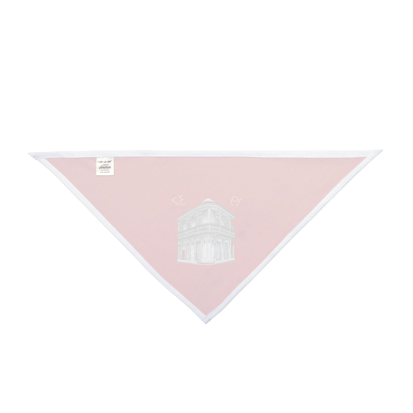 Vintage Building 1937 Pet Bandana- Puerto Rico